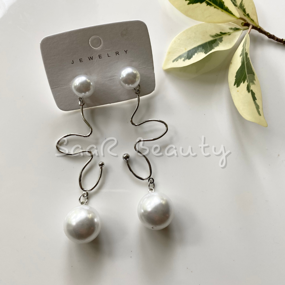 Korean 2025 pearl earrings
