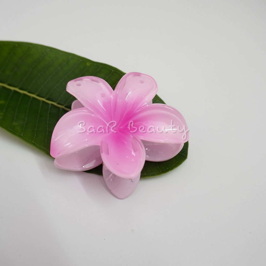 Vibrant Large Viral Flower Claw Hair Clip β Stylish & Durable Colorful Hair Accessory by SaaR Beauty