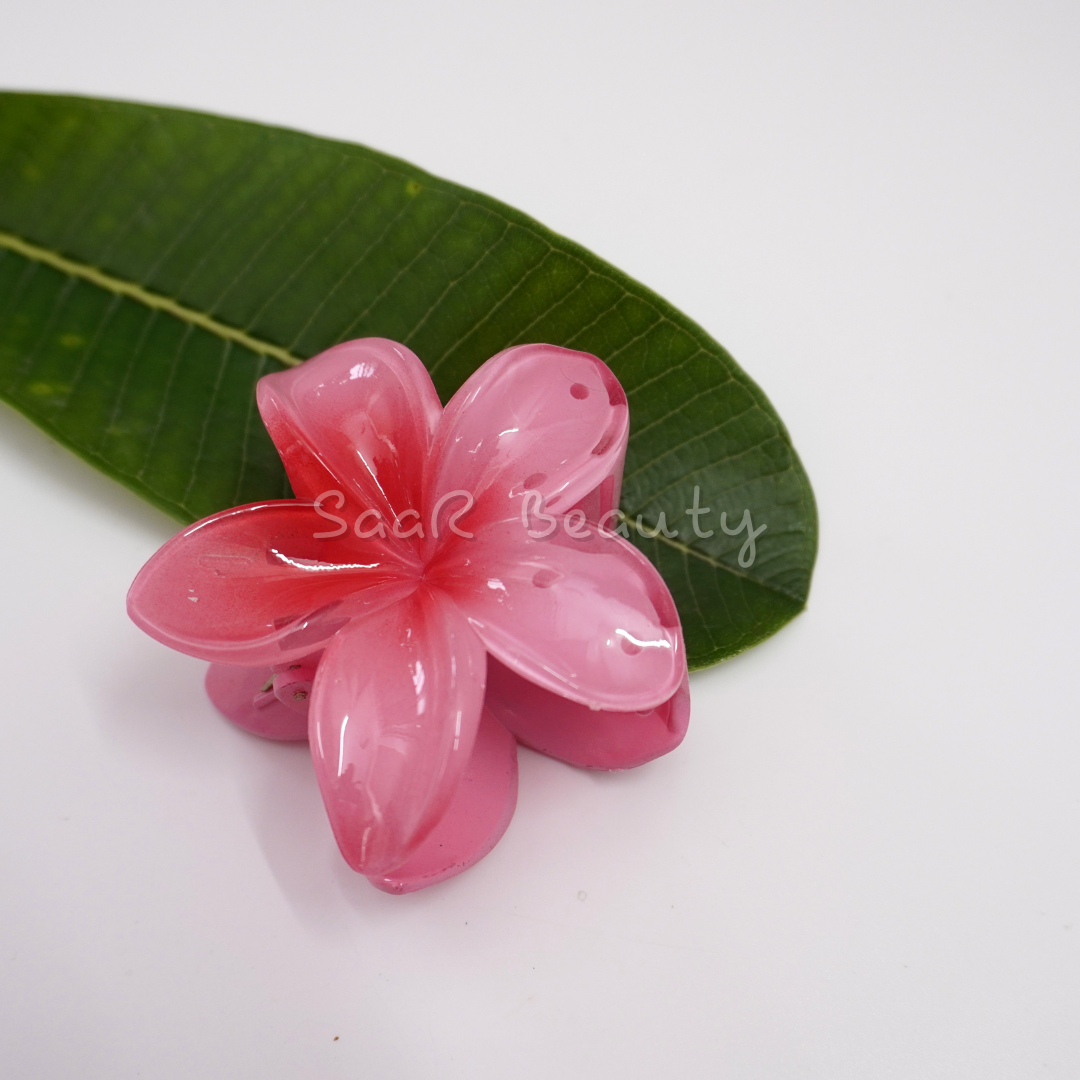 Vibrant Large Viral Flower Claw Hair Clip β Stylish & Durable Colorful Hair Accessory by SaaR Beauty