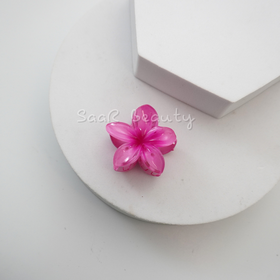 Small Viral Flower Claw Hair Clip – Stylish & Durable Vibrant Hair Accessory by SaaR Beauty