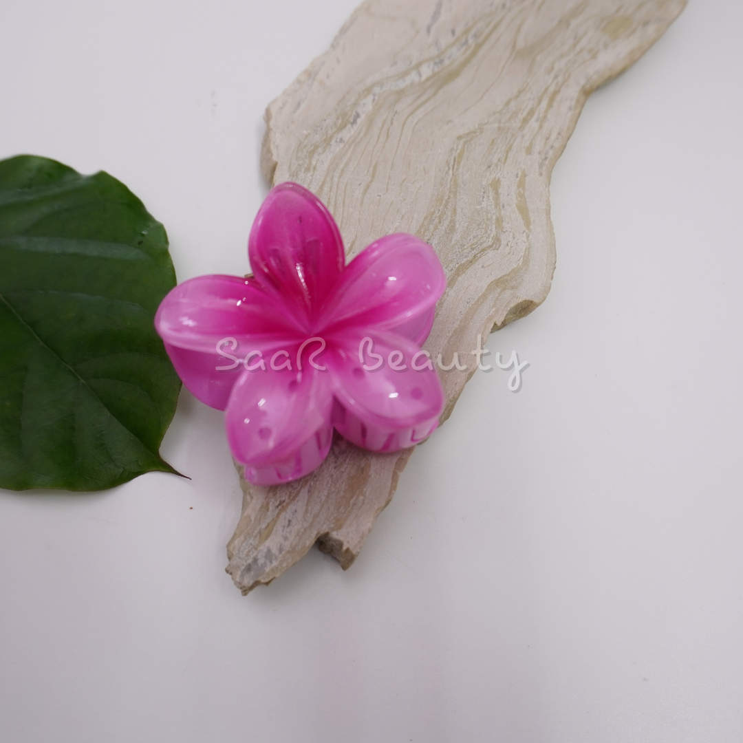 Medium Viral Flower Claw Hair Clip – Vibrant & Durable Hair Accessory for All Hair Types by SaaR Beauty
