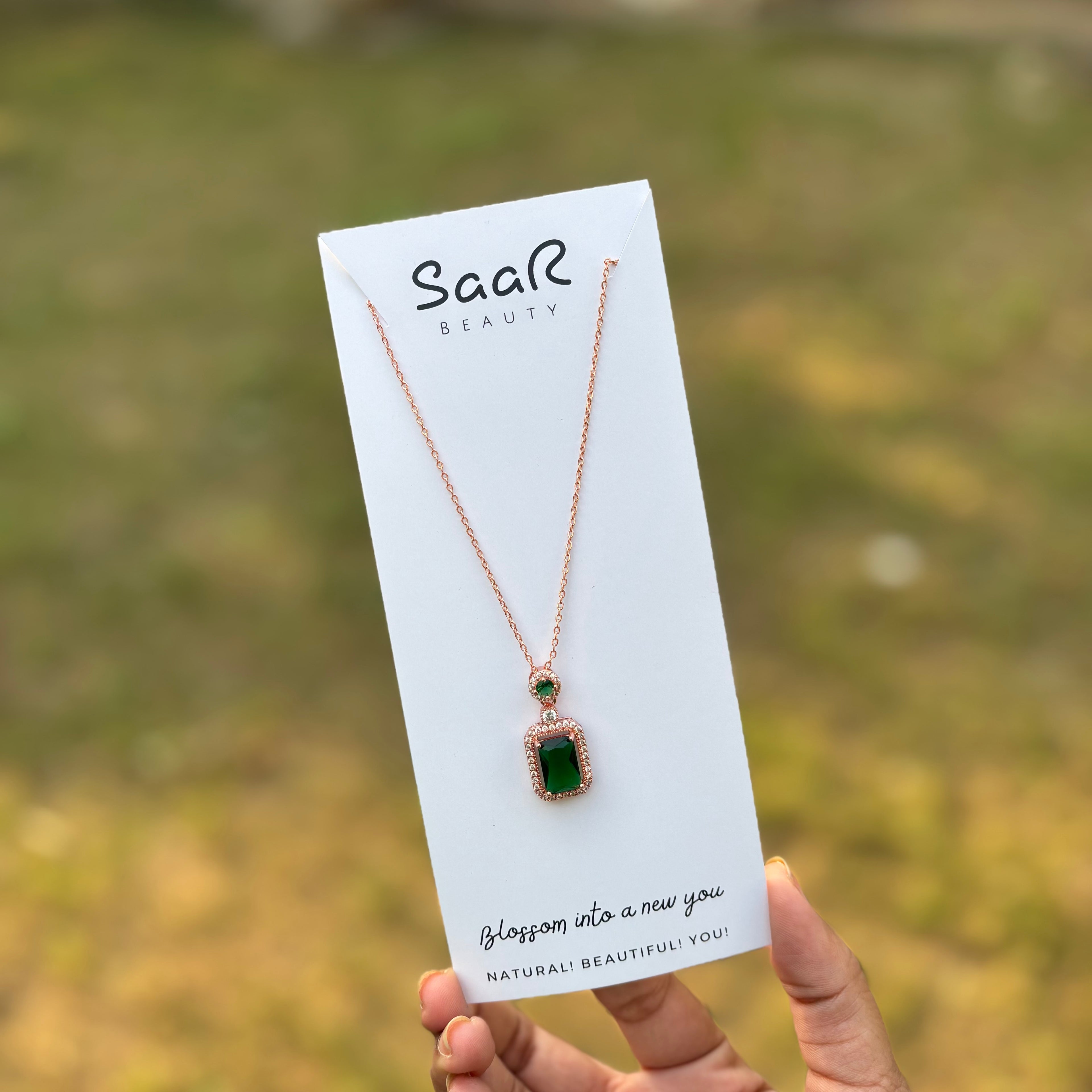 Royal Envy Green Stone Statement Necklace