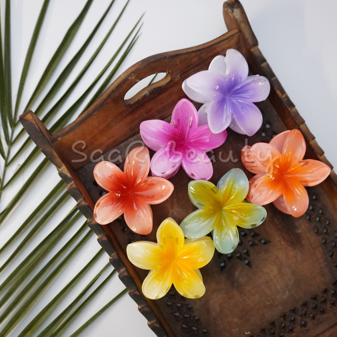 Enhance your look with SaaR Beauty's vibrant flower claw hair clips. Durable, colorful, and perfect for all hair types. Stylish, secure, and ideal for any occasion!
