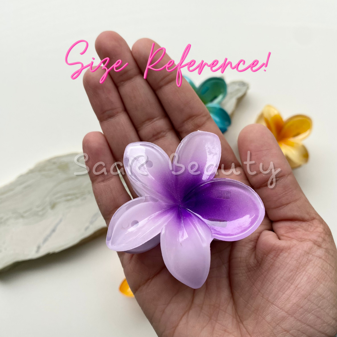 Medium Viral Flower Claw Hair Clip – Vibrant & Durable Hair Accessory for All Hair Types by SaaR Beauty