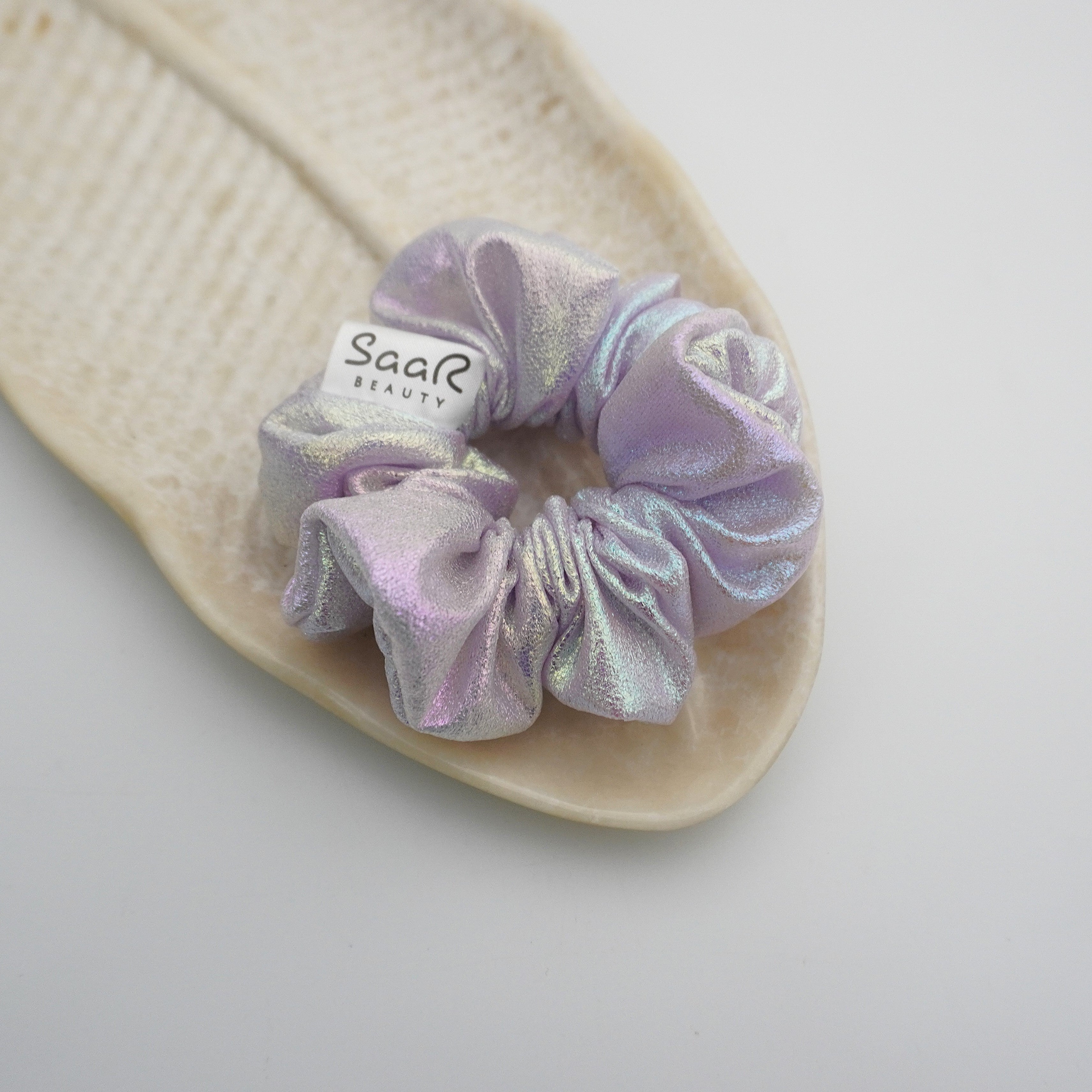 Fluffy Soft Holographic Metallic Medium Scrunchies- Vibrant Colors by SaaR Beauty