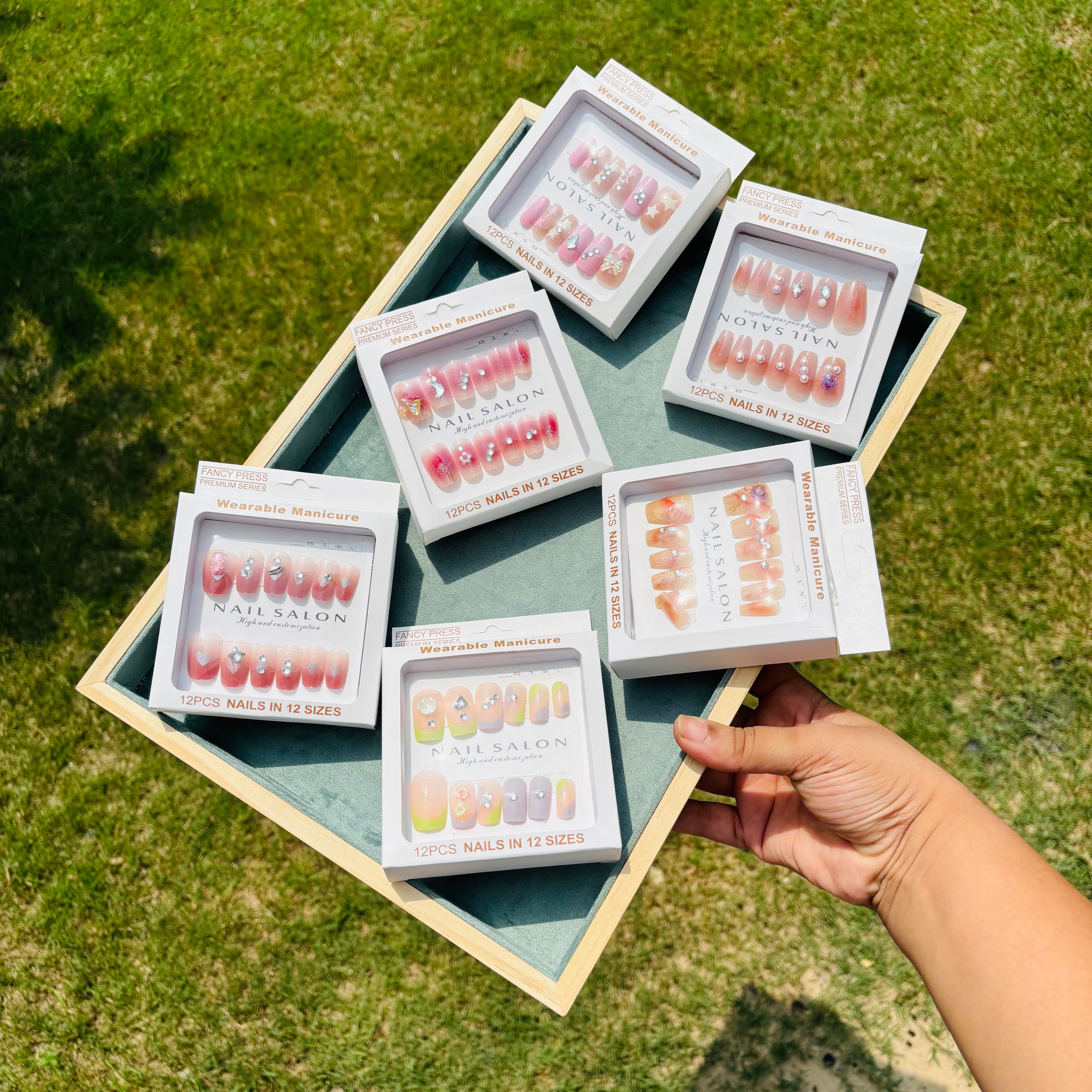 Nail extensions stick ons box