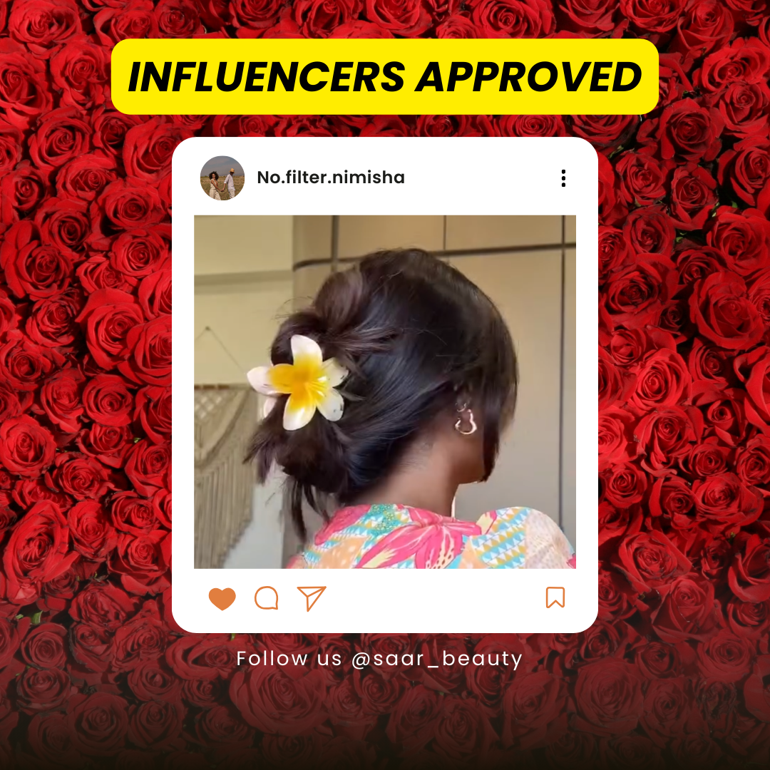 Vibrant Large Viral Flower Claw Hair Clip – Stylish & Durable Colorful Hair Accessory by SaaR Beauty