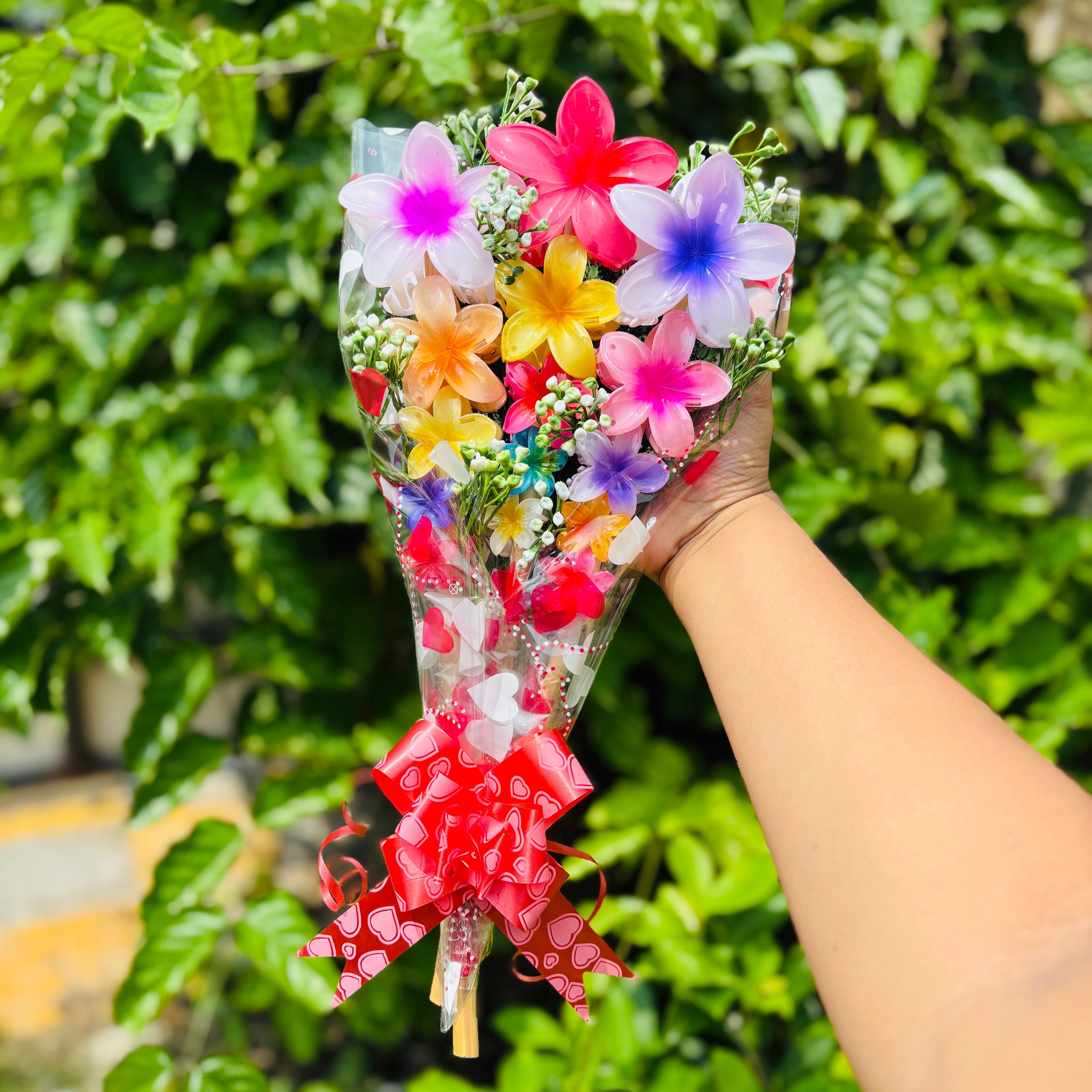 Exclusive Birthday Surprise Flower Claw Clip Bouquet with Viral Butterfly Clutcher – Set of 15 Hair Accessories | Unique Gift for Women & Girls