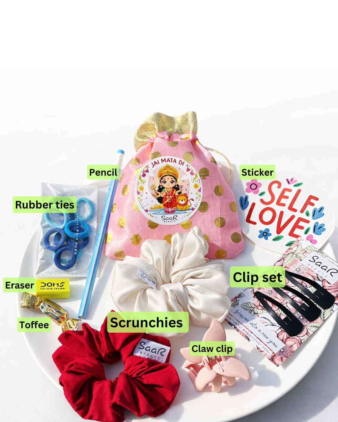 Kanya Pujan Special Gift Hamper – Stylish Hair Accessories Kit