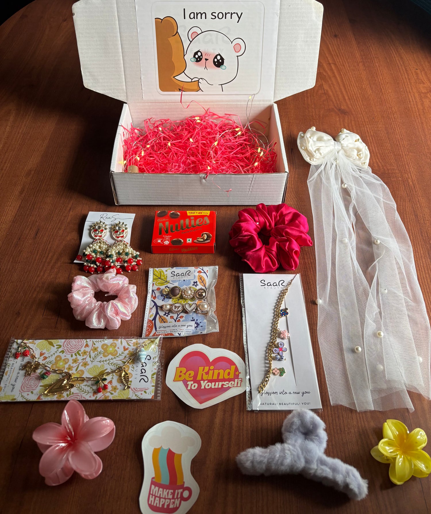 Sorry Hamper Gift Box | Cute Apology Gift Set with Accessories &amp; Chocolates