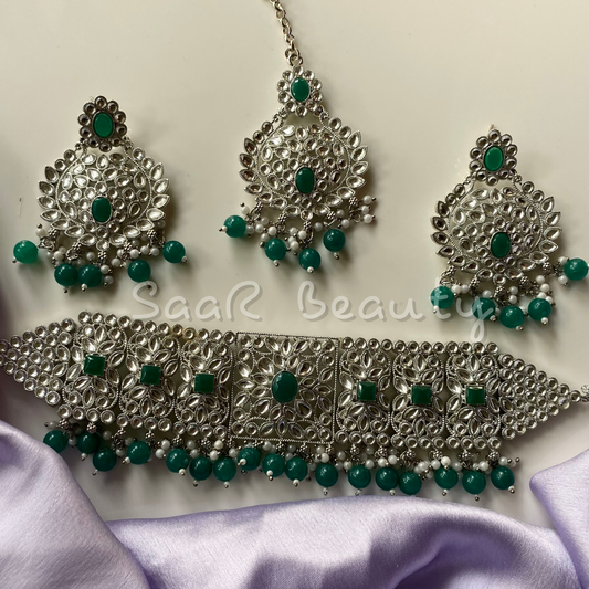 NARAYANI JEWELRY SET GREEN