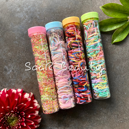 ELASTIC HAIR TIES SET OF 200