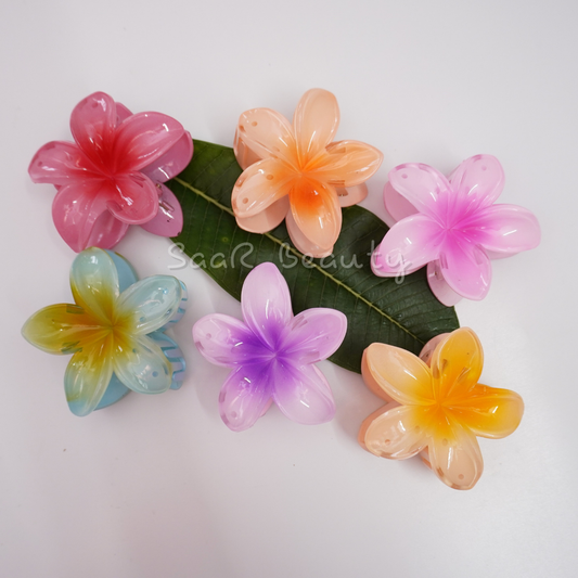 Enhance your look with SaaR Beauty's vibrant flower claw hair clips. Durable, colorful, and perfect for all hair types. Stylish, secure, and ideal for any occasion!