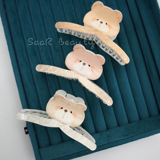 Discover the Adorable Bofeini Bear Large Claw Clip—a non-breakable, durable hair clutcher with a fun bear design. Perfect for all hair types, offering secure and stylish functionality!