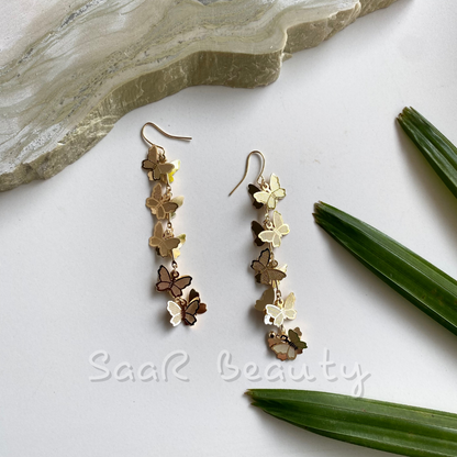 THE HANGING BUTTERFLY GROUP EARRINGS