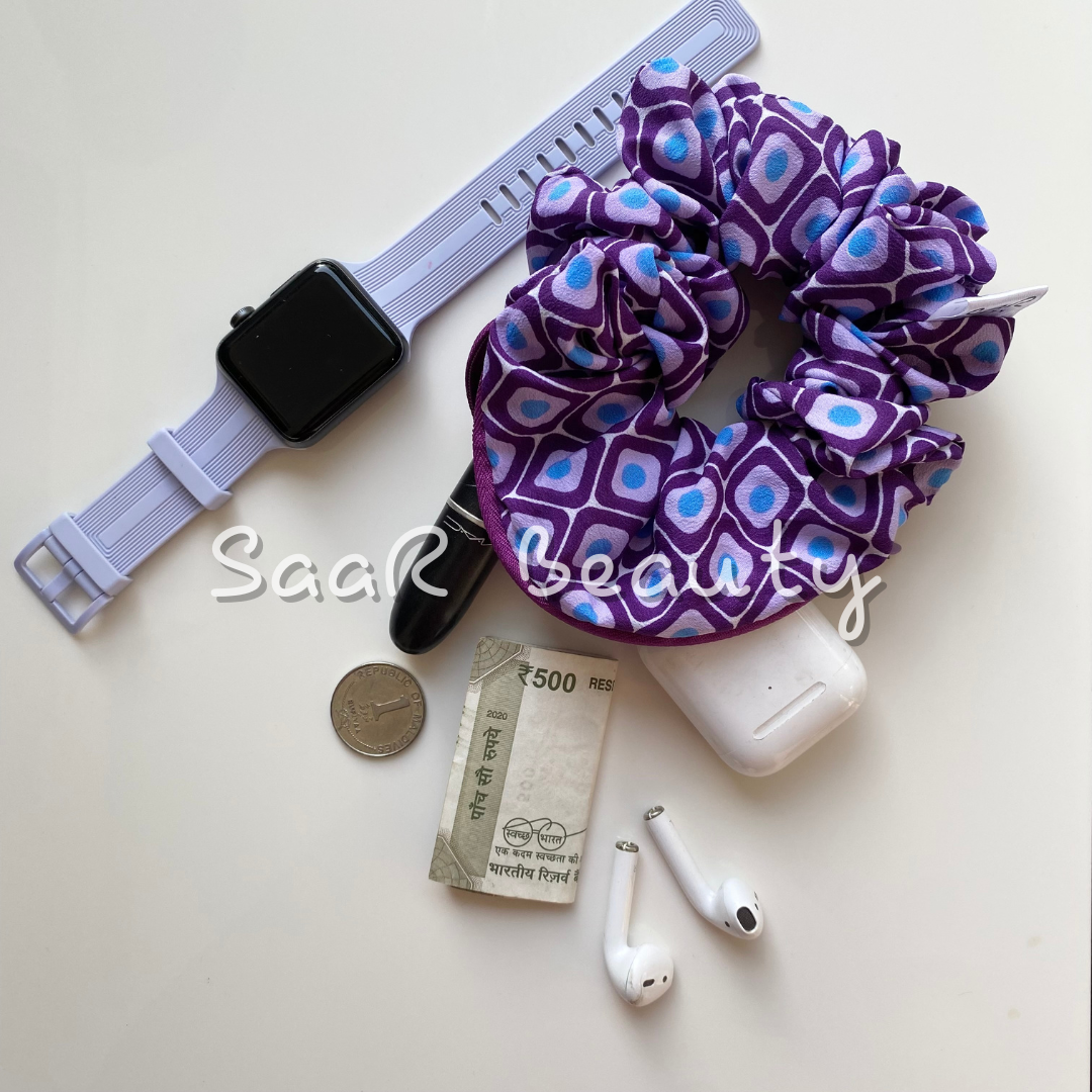 LARGE ZIPPER SCRUNCHIES STYLE 11