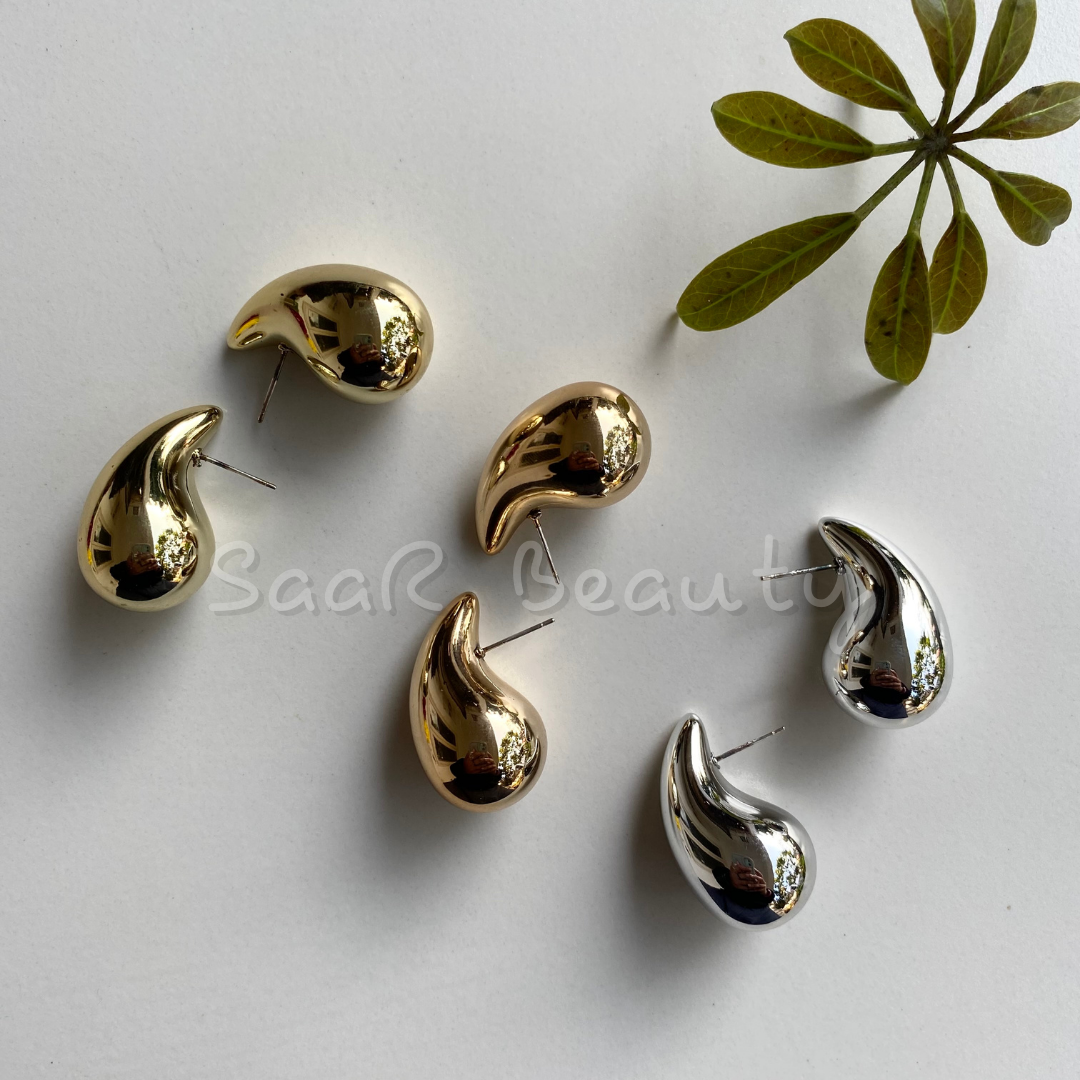 VIRAL DROP CASHEW EARRINGS STUDS