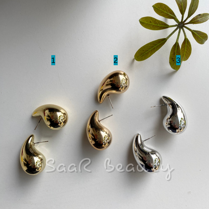 VIRAL DROP CASHEW EARRINGS STUDS