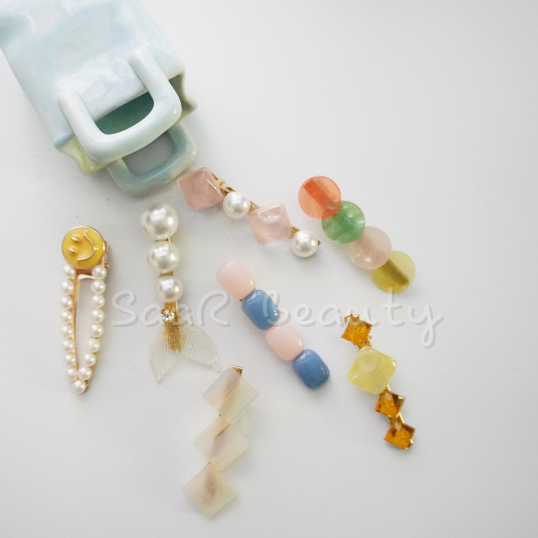 JOY &amp; HEARTS KOREAN CLIP SET OF 8