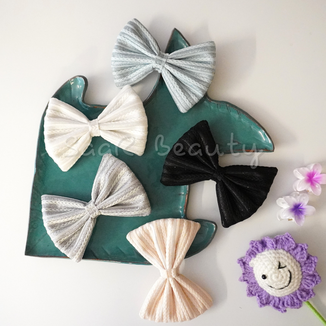 SHIMMER BASIC BOW  CLIP