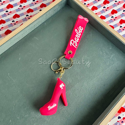 Stylish Barbie-Themed Silicone Keychains | Durable and Trendy Accessories