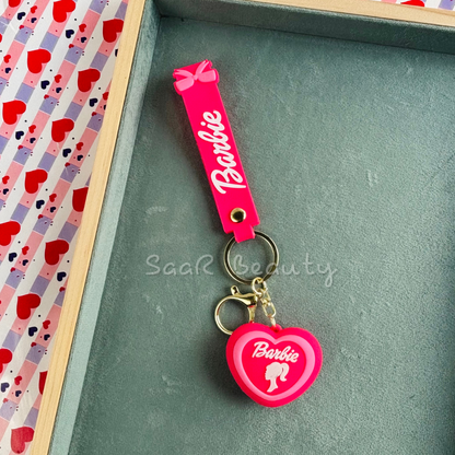 Stylish Barbie-Themed Silicone Keychains | Durable and Trendy Accessories