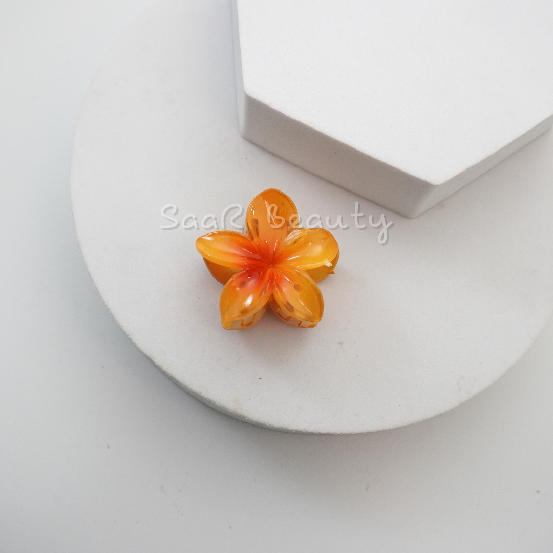 Small Viral Flower Claw Hair Clip – Stylish &amp; Durable Vibrant Hair Accessory by SaaR Beauty