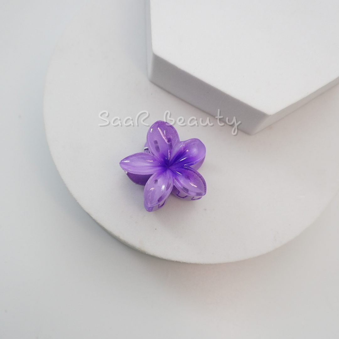 Small Viral Flower Claw Hair Clip – Stylish &amp; Durable Vibrant Hair Accessory by SaaR Beauty