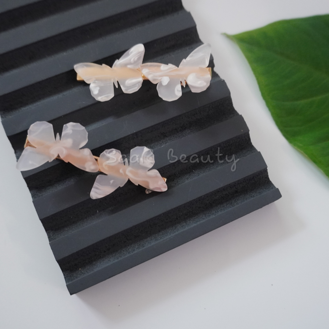 DUAL BUTTERFLY KOREAN CLIP SET OF 2