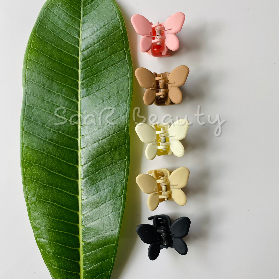 SMALL WINTER BUTTERFLY CLAW CLUTCHER SET OF 5