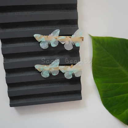 DUAL BUTTERFLY KOREAN CLIP SET OF 2