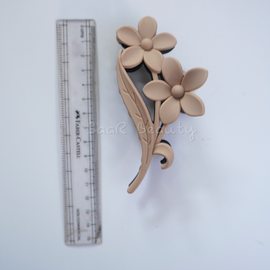 LARGE DUAL SHADED FLOWER CLAW CLUTCHER