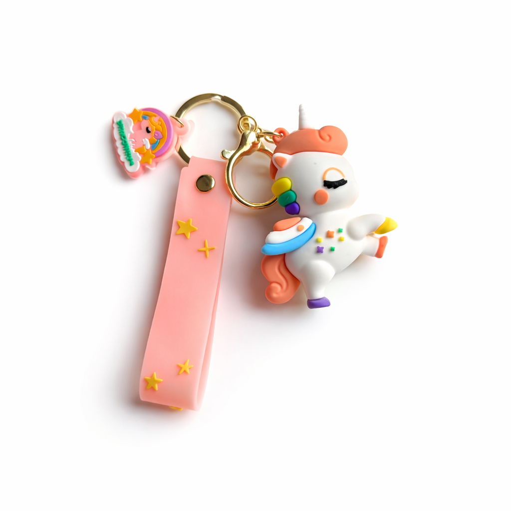 Unicorn keychain for bags and keys aesthetic accessory