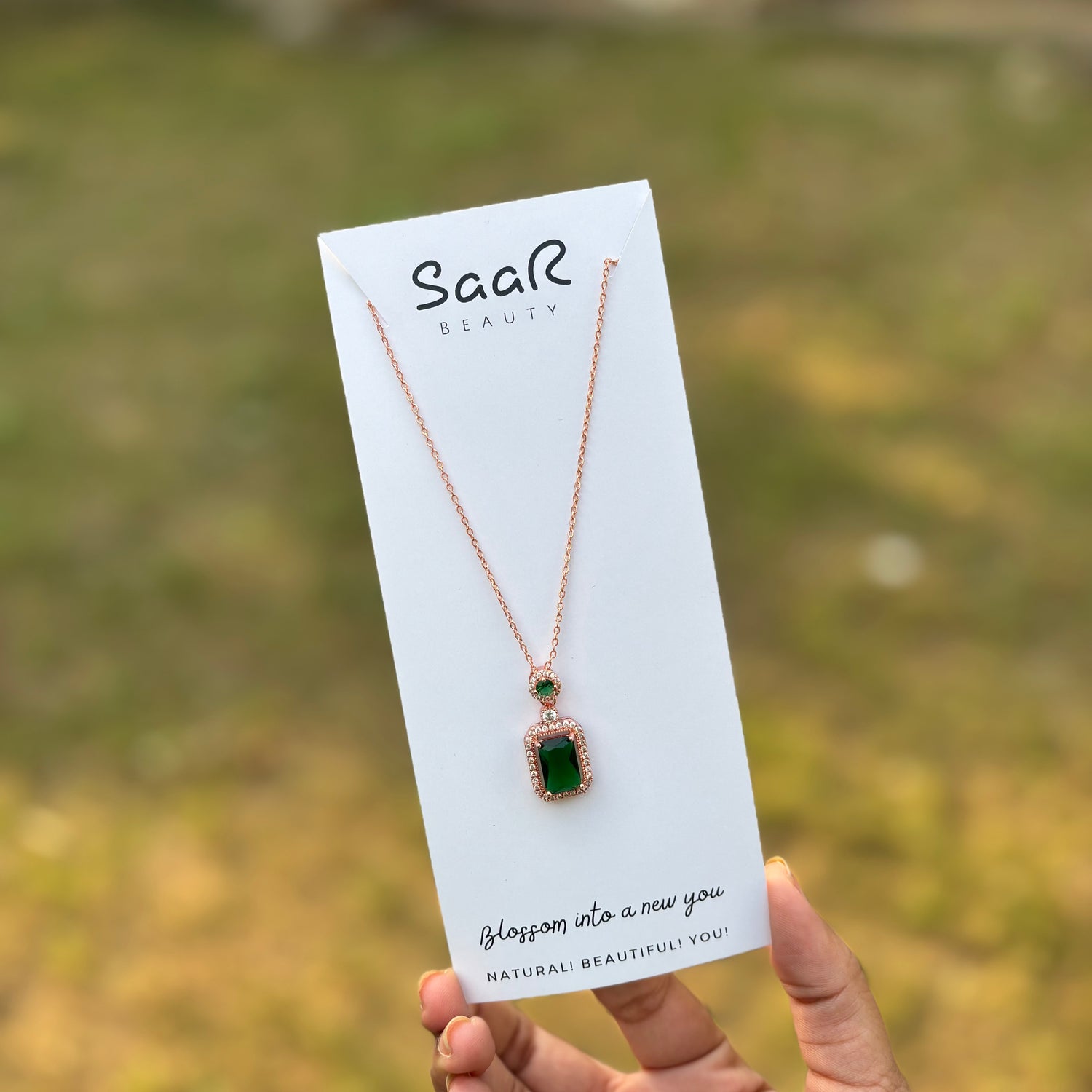 Royal Envy Green Stone Statement Necklace