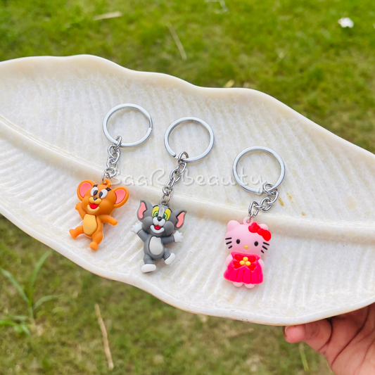Premium Cute Keychains – Durable, Stylish & Adorable Cartoon Charms by Saar Beauty