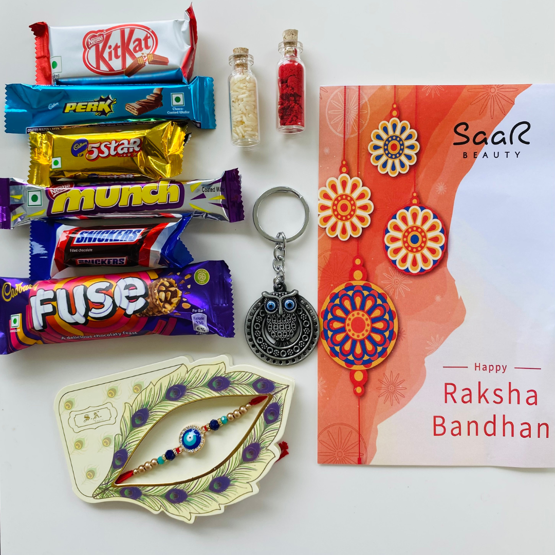 EVIL EYE PREMIUM RAKHI GIFT SET