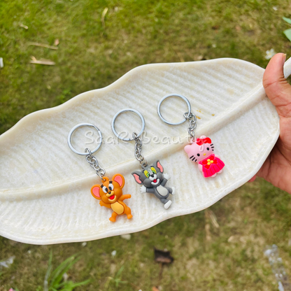 Premium Cute Keychains – Durable, Stylish & Adorable Cartoon Charms by Saar Beauty