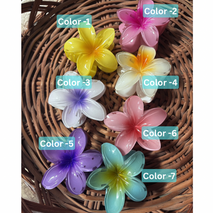 Vibrant Large Viral Flower Claw Hair Clip – Stylish &amp; Durable Colorful Hair Accessory by SaaR Beauty