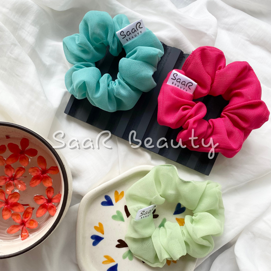 GEORGETTE MEDIUM SCRUNCHIES