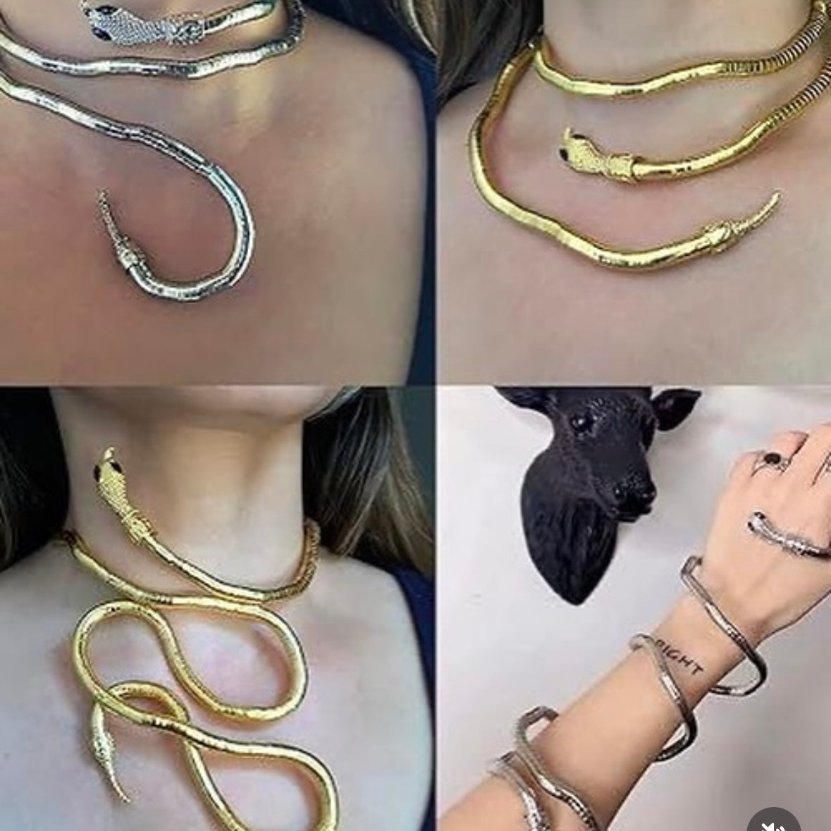 Viral Multi-Purpose Bendable Snake Necklace - Perfect for Creative Styling