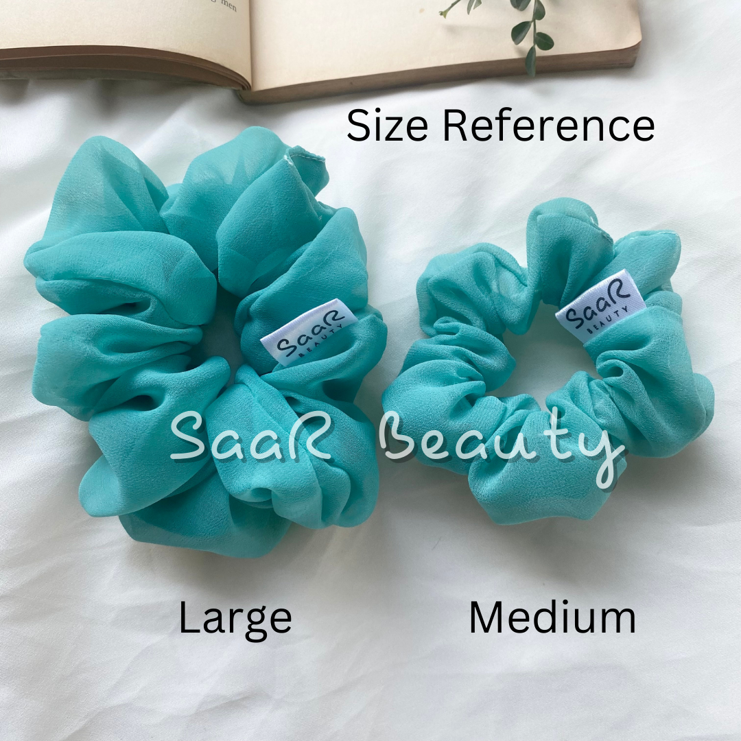GEORGETTE LARGE SCRUNCHIES