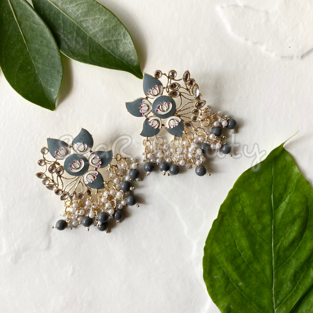 NITYA LUCKNOWI MEENAKARI EARRINGS