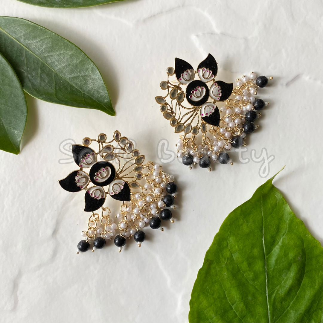 NITYA LUCKNOWI MEENAKARI EARRINGS