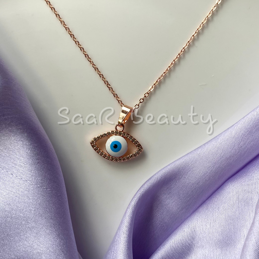 ANTI TARNISH EVIL EYE NECKLACE