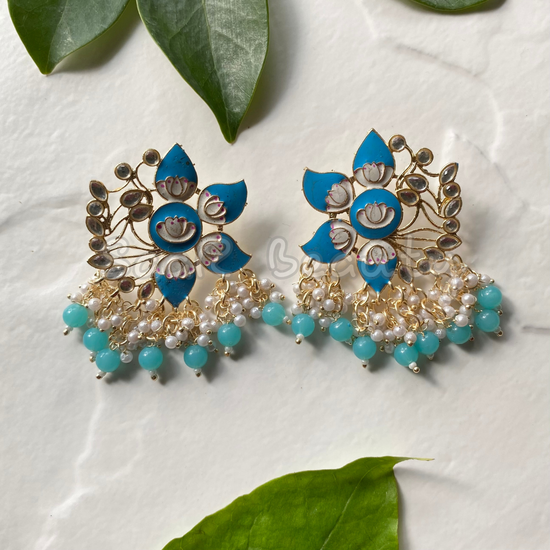 NITYA LUCKNOWI MEENAKARI EARRINGS