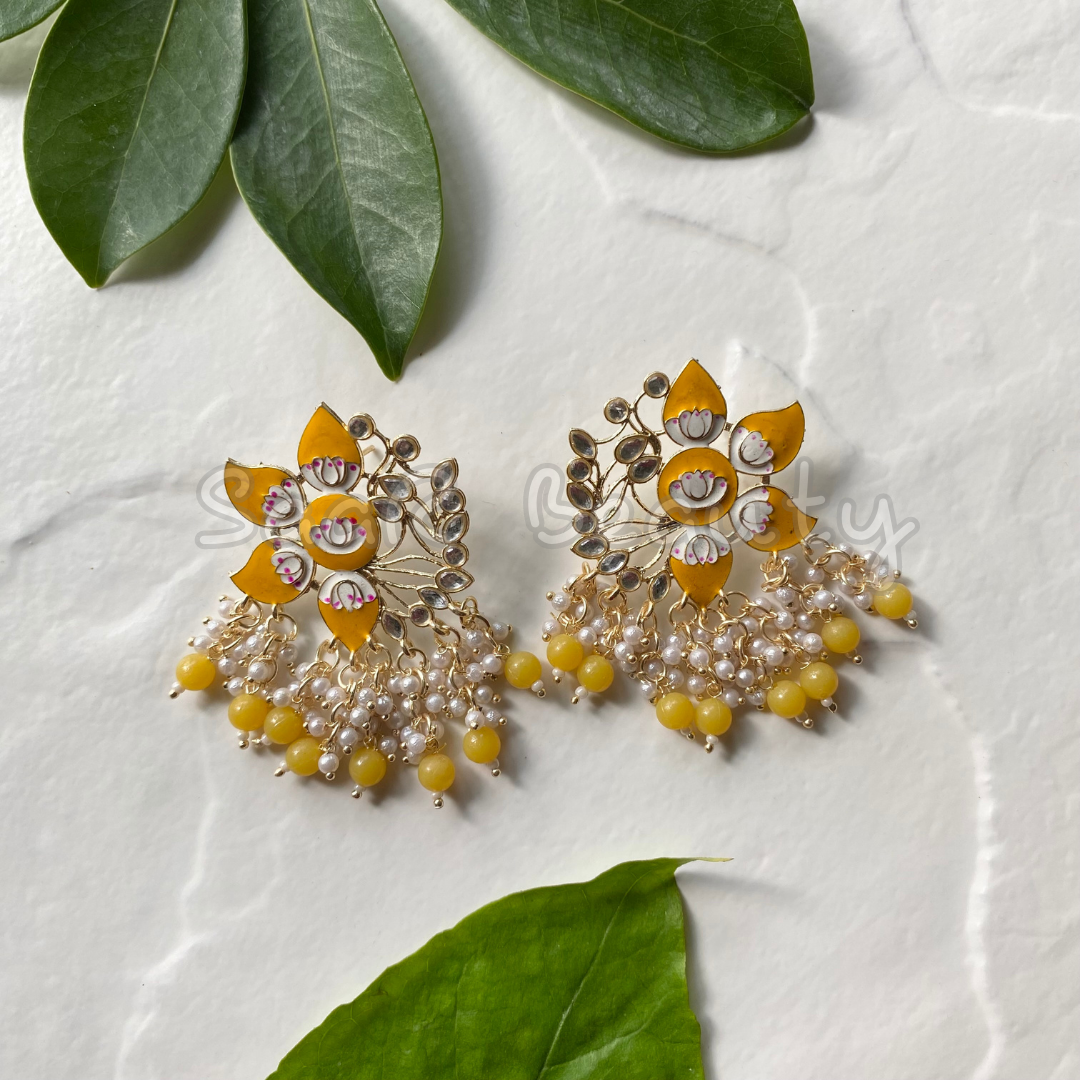 NITYA LUCKNOWI MEENAKARI EARRINGS