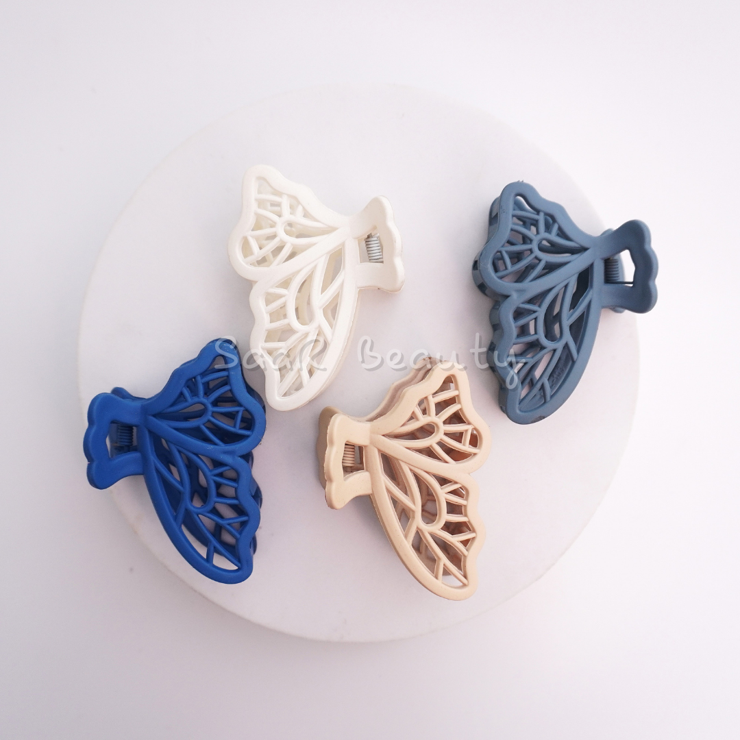 Butterfly Web Claw Clutcher – Pastel Hair Clips for Women