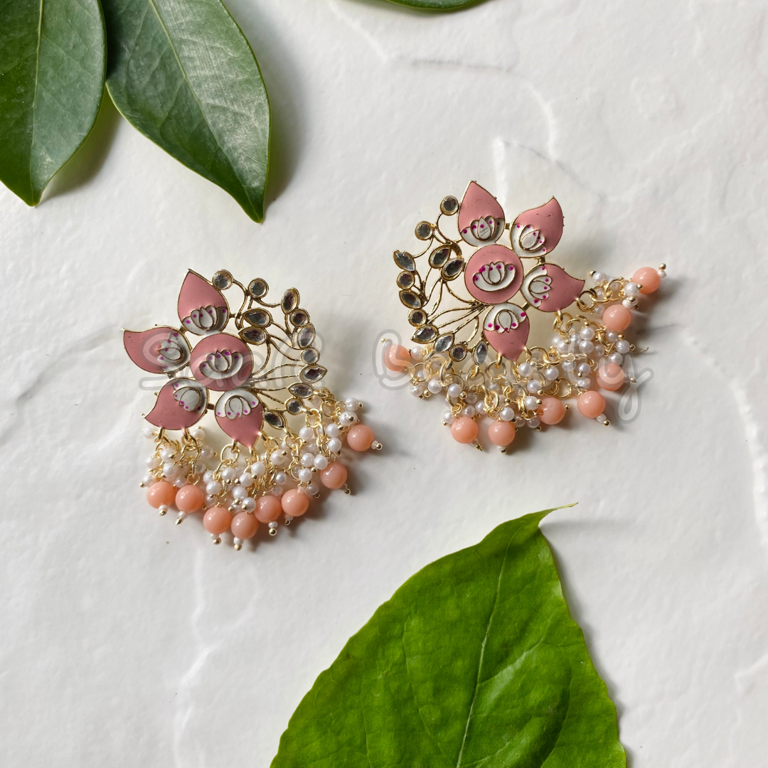 Fashion Earrings/handmade Meenakari Earrings/indian Earrings/wedding Jhumka Earrings  Earrings/enamel Earrings/earrings for Women - Etsy