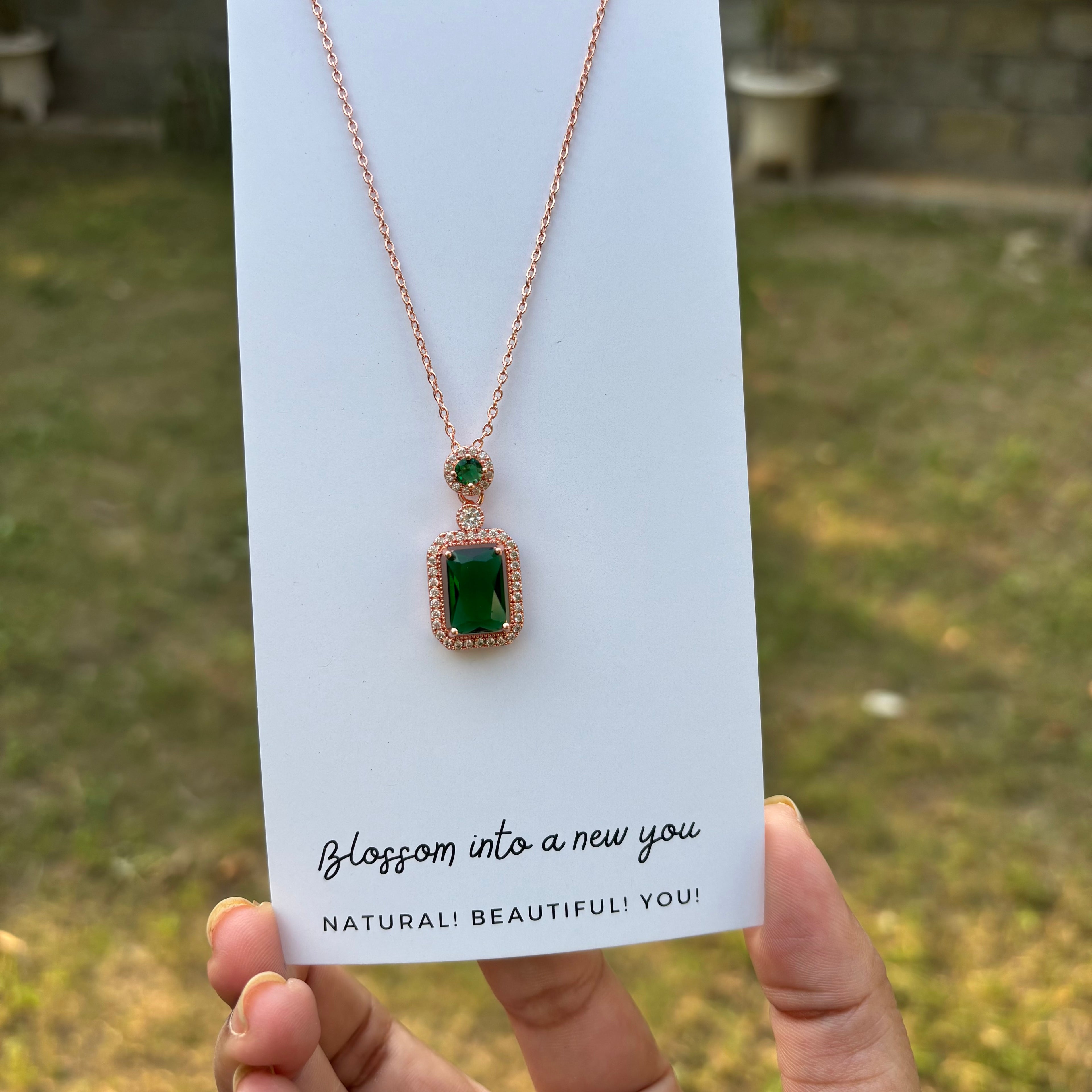 Royal Envy Green Stone Statement Necklace