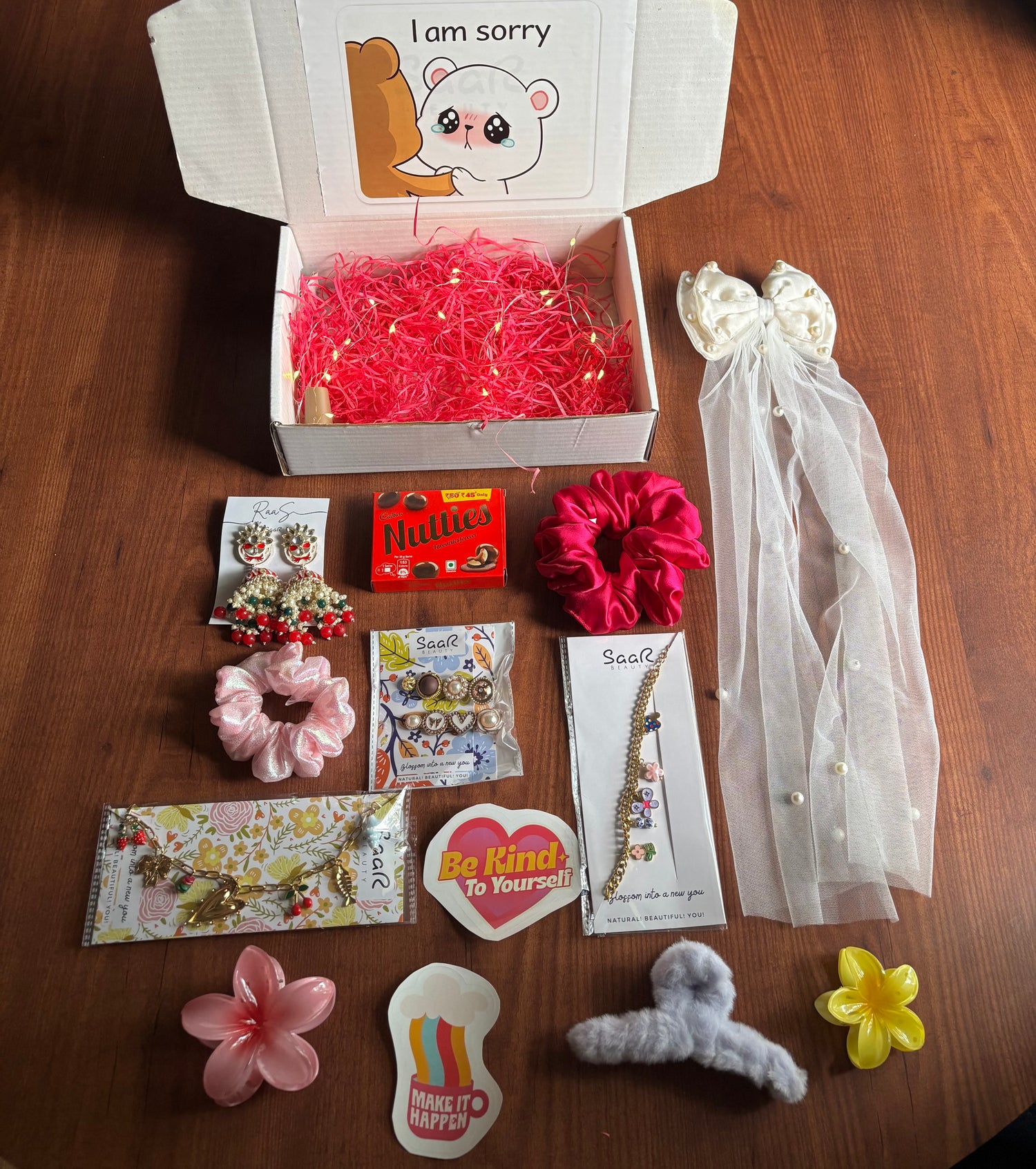 Sorry Hamper Gift Box | Cute Apology Gift Set with Accessories &amp; Chocolates